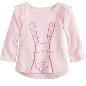 KIDS Jumping Beans Pink High-Low Ruffle Shirt